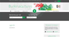 Desktop Screenshot of burkinacultures.net
